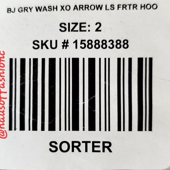 TORRID + BETSEY JOHNSON Lightweight Hoodie Mini Dress w/ XO Arrow Mineral Wash! - Picture 7 of 10